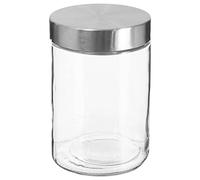 bocal verre couvercle inox 1.2l transparent - jja 135297 Transparent G