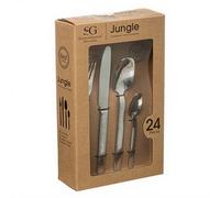 Secret de Gourmet Jungle Lot de couverts en inox - 24 pièces
