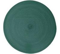 Secret de Gourmet - Lot 6x Set de table tressé rond Oscar - Diam. 38 cm - Vert émeraude - Oscar Vert G