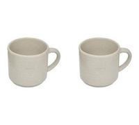 Secret de Gourmet - Lot de 2 Mugs en Céramique "Adèle" 42 lanc Blanc G