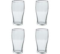 Lot de 4 verres à bière "pinte" 57cl transparent