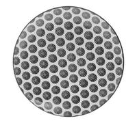 Secret de Gourmet - Lot de 6 Assiettes à Dessert Bohemia Rond 19cm Noir