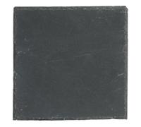 Secret de Gourmet - Lot de 6 Assiettes à Dessert Carrées Ardoise 20cm Gris