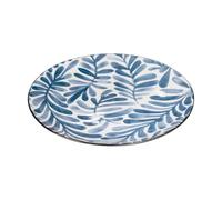 Secret de Gourmet - Lot de 6 Assiettes à Dessert Umami Feuille 19cm Bleu