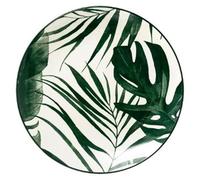 Secret de Gourmet - Lot de 6 Assiettes Creuses "Palme" 20cm Vert