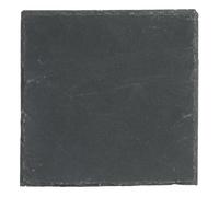 Secret de Gourmet - Lot de 6 Assiettes Plates Carrées Ardoise 25cm Gris