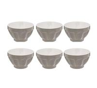 Secret de Gourmet - Lot de 6 Bols Colorama 60cl Gris