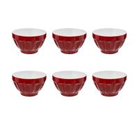 Secret de Gourmet - Lot de 6 Bols Colorama 60cl Rouge