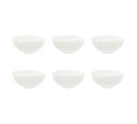Secret de Gourmet - Lot de 6 Bols en Porcelaine Perle 50cl Blanc