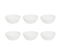 Secret de Gourmet - Lot de 6 Bols en Verre Helena 15cm Blanc