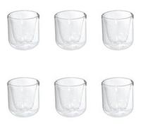 Secret de Gourmet - Lot de 6 Tasses Double Paroi Forte 20cl Transparent Transparent G