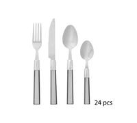 Secret de Gourmet Couverts Tamaris Lot de 24 Acier inoxydable Gris