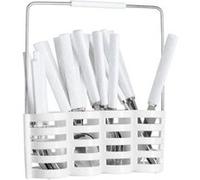 Paris Prix – Ménagère 24 pièces «Géo» – Rack 24 cm – Blanc