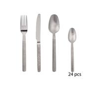 Secret de Gourmet - Ménagère inox effet mat Jungle - 24 Pièces - Argent - Jungle Argent G