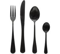 Secret de Gourmet - Ménagère inox effet mat Shadow - 16 Pièces - Noir - Shadow Noir G