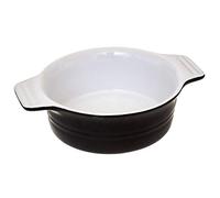 SECRET DE GOURMET Plat en céramique pour Cuisson, Ø 13 cm, Couleur Rouge, Couleur:Schwarz