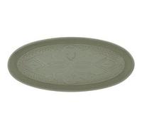 Secret de Gourmet - Plat Ovale en Faïence "Sienna" 41cm Vert Olive Vert