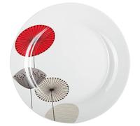 Secret de Gourmet - Porcelaine Lot de 6 Assiettes Plates"Osara" 27cm Blanc
