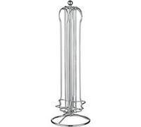 Secret de Gourmet – Porte-capsules rotatif 36 capsules – 13 x 38,5 cm – Argent G