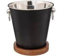 Secret de Gourmet – Seau à champagne « Café » – 22 cm – Noir