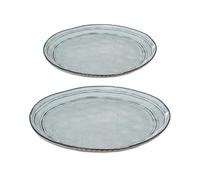 Secret de Gourmet - Service de Table 12 Pièces "Flower" 26cm Bleu