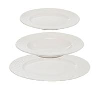 Secret de Gourmet - Service de Table 12 Pièces "Paloma" 27cm Blanc