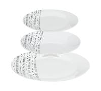 Secret de Gourmet - Service de Table 18 Pièces "Berbère" 27cm Blanc