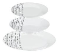 Secret de Gourmet - Service de Table 18 Pièces "Berbère" 27cm Blanc Blanc G