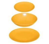Service de Table 18 Pièces "Colorama" 26cm Jaune