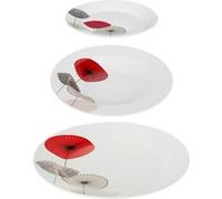 Secret de Gourmet - Service de Table 18 Pièces "Osara" 26cm Blanc Blanc G