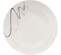 Service de Table 18 Pièces ""Pablo"" 26cm Blanc & Noir