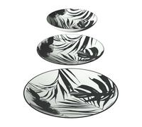 Secret de Gourmet - Service vaisselle 18 pièces PALMIER - Noir