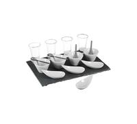 Secret de Gourmet - Set de présentation apéritif - 17 pièces - Plateau en ardoise