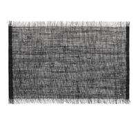 Secret de Gourmet - Set de Table en Jute "Frange" 30x45cm Noir Noir G