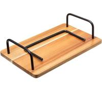 Secret de Gourmet - Plateau avec coupe pour fromage et foie gras - Bois beige - 24x15x10 cm
