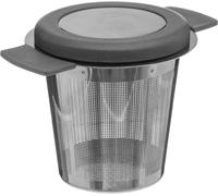 Secret de Gourmet Thé Sive avec couvercle en acier inoxydable plastique gris argenté 10,5 cm x 7,5 cm x 7 cm