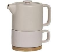 Secret de Gourmet – Théière avec tasse Nature 40 cl en céramique Rose