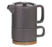 Secret de Gourmet - Théière avec Tasse "Nature" 40cl Taupe Marron G