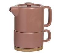 Secret de Gourmet - Théière avec Tasse "Nature" 40cl Terracotta Marron G