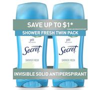 Secret Deodorant Shower Fresh Solid 2.6oz Great Valu Twin Pk by Secret