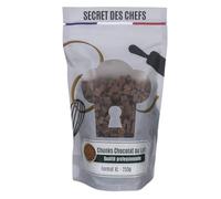 Secret des Chefs - Chunks Chocolat au Lait - Grosses Pépites de Qualité Professionnelle - Pour Cookies, Muffins, Brownies, Brioches, Glaces, Pâtisseries (250g)