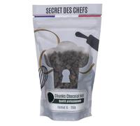 Secret des Chefs - Chunks Chocolat Noir - Grosses Pépites de Qualité Professionnelle - Pour Cookies, Muffins, Brownies, Brioches, Glaces, Pâtisseries (250g)