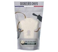 Secret des Chefs - Noix de coco rapée - Qualité Professionnelle - Pour Rochers, Macarons, Cookies, Barres énergétiques, Gâteaux, Crumbles, Fonds de tarte (80g)