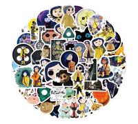 Secret Door Autocollant Graffiti Décalque Coraline Figure Autocollant pour Tablette Coupe Skateboard Vélo Casque Décoration 60pcs