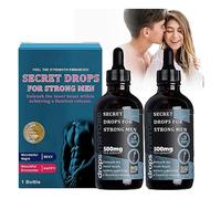 Secret Drops for Strong Men, PleasurePeak Oral Drops, Secret Happy Drops, Happy Hormones Drops, Enhancing Sensitivity and Pleasure, Boost Energy Levels, Promoting Improved Blood Flow. (2PC)