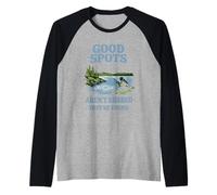 Secret Fishing Spot Don't Ask My Spot Humour Fishing Boundary Manche Raglan