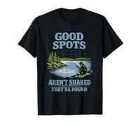 Secret Fishing Spot Don't Ask My Spot Humour Fishing Boundary T-Shirt