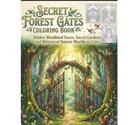 Secret Forest Gates Coloring Book: Hidden Woodland Doors, Secret Gardens, and Whimsical Nature Worlds to Color