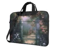 Secret Garden Sac fourre-tout pour ordinateur portable pour homme et femme, Noir/blanc, 13 inch