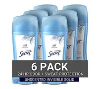 Secret Original Unscented Invisible Solid PH Balanced Lot de 6 anti-transpirants et déodorants pour femme 73,7 g